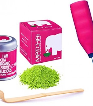 MODERN-Bio-Matcha-Set-Love-Blend-Gold-Prmiert-2014-30g-original-Bio-Matcha-elektronischer-Matchabesen-original-Matcha-Bambus-Lffel-0